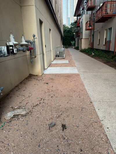 Pet waste outside The Bowie in Austin creates unpleasant sights and smells for residents and the neighboring community.